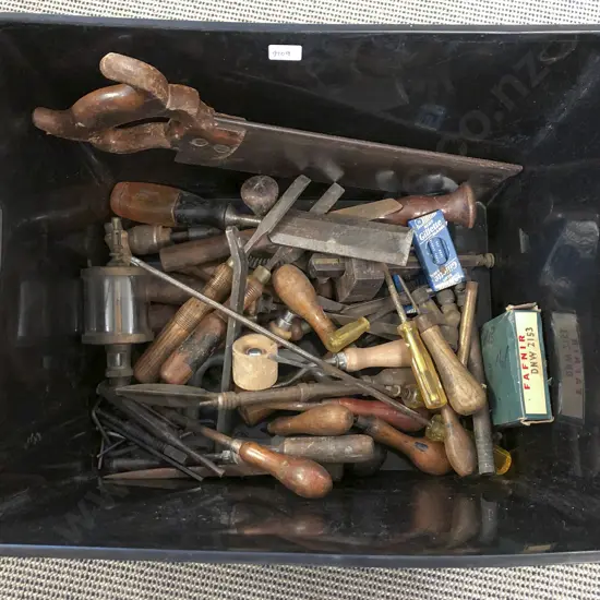 Box of Assorted Vintage Tools