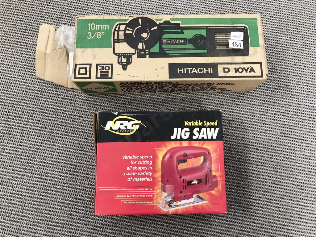 Boxed Hitachi Angle Drill with Boxed Jigsaw Image 1++