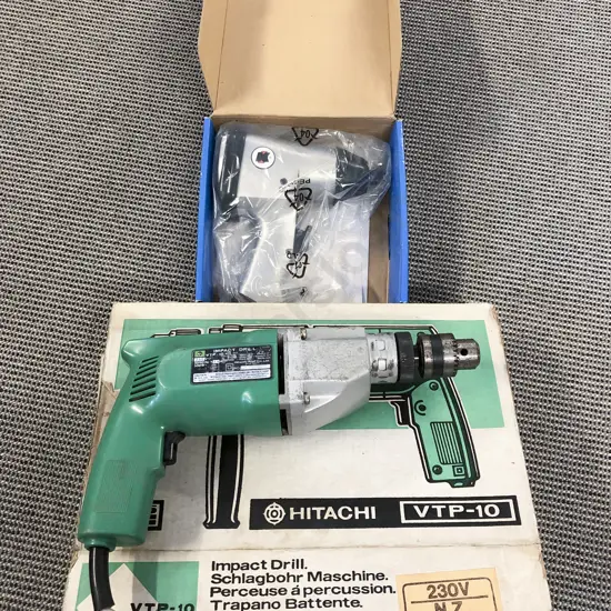 Boxed Hitachi Impact Drill with Boxed Impact Wrench