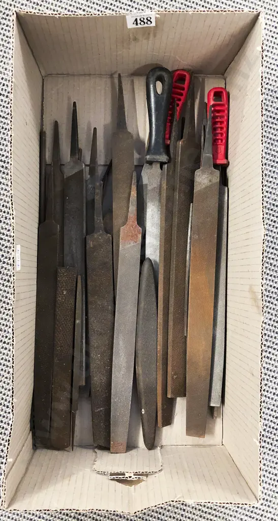 Box of Assorted Vintage Files Image 1++