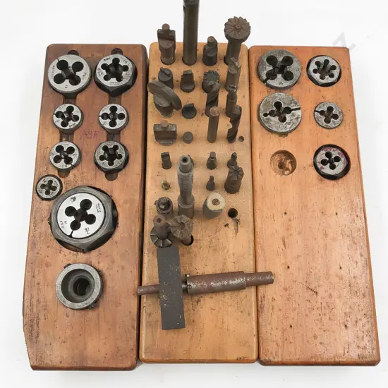 Box of Assorted Vintage Drill Bits etc