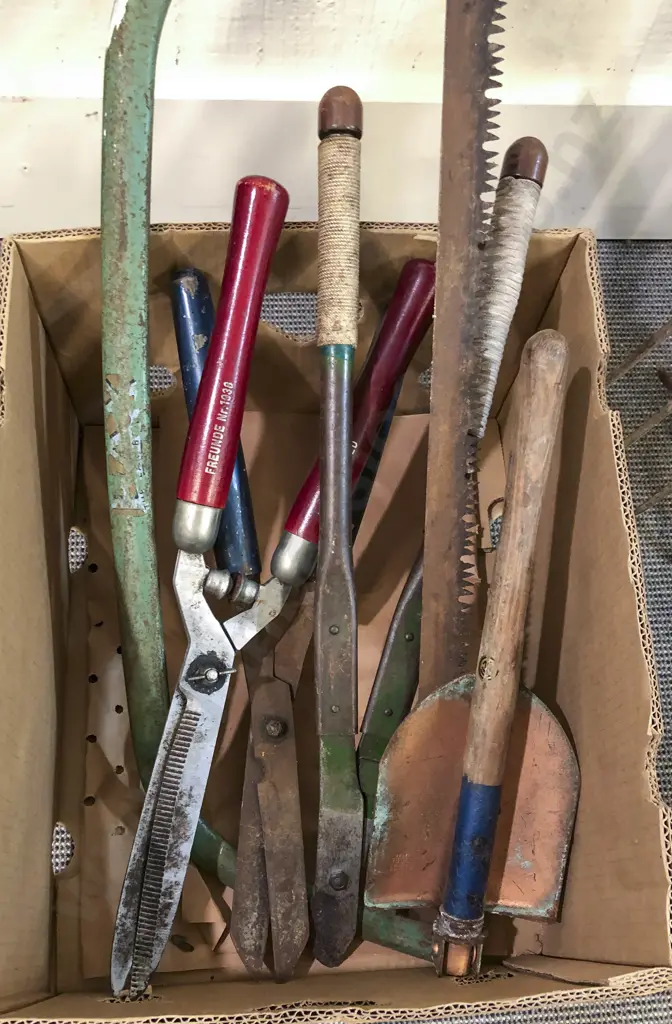 Box of Assorted Vintage Tools Image 1++