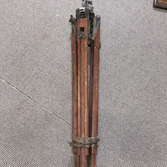 Vintage Theodolite Tripod together with Modern Example