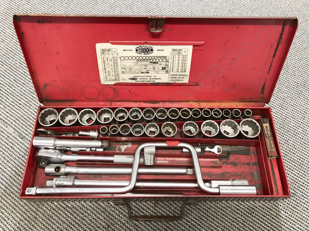 Cased Britool Socket Wrench Set Image 1++
