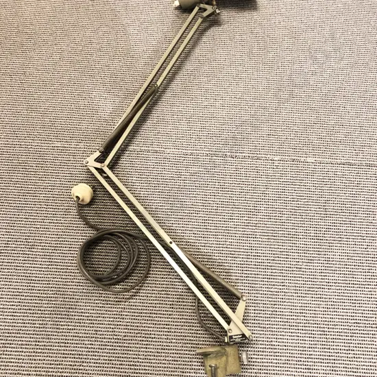 Vintage Superlux Anglepoise Clamp Lamp