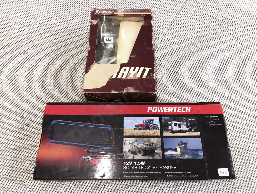 Boxed Powertech Solar Trickle Charger Image 1++
