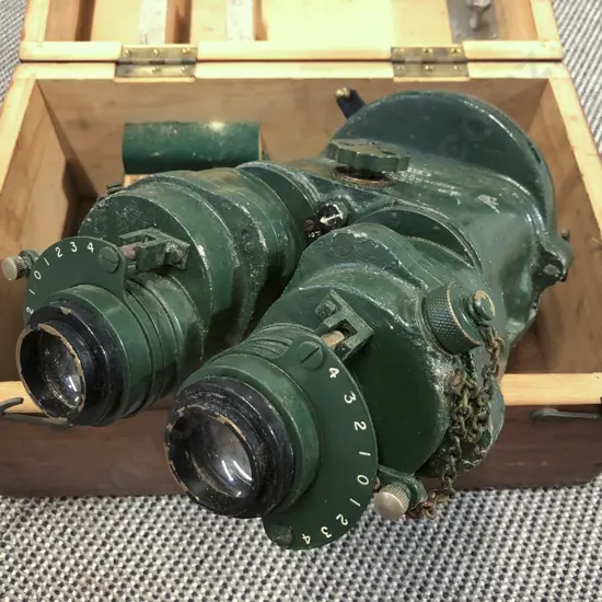 Military Ross London Binocular Gun Sight Patt G372 in Case