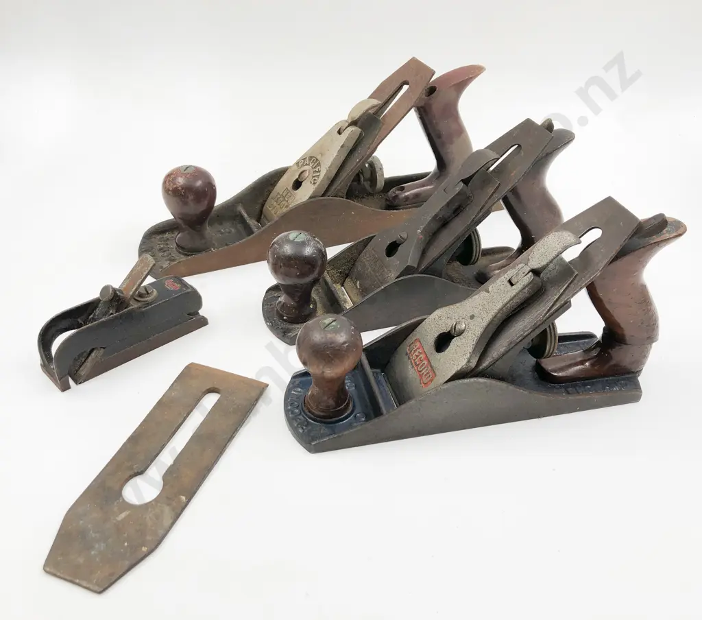 Three Assorted Vintage Wood Planes together with Small Stanley Plane Image 1++