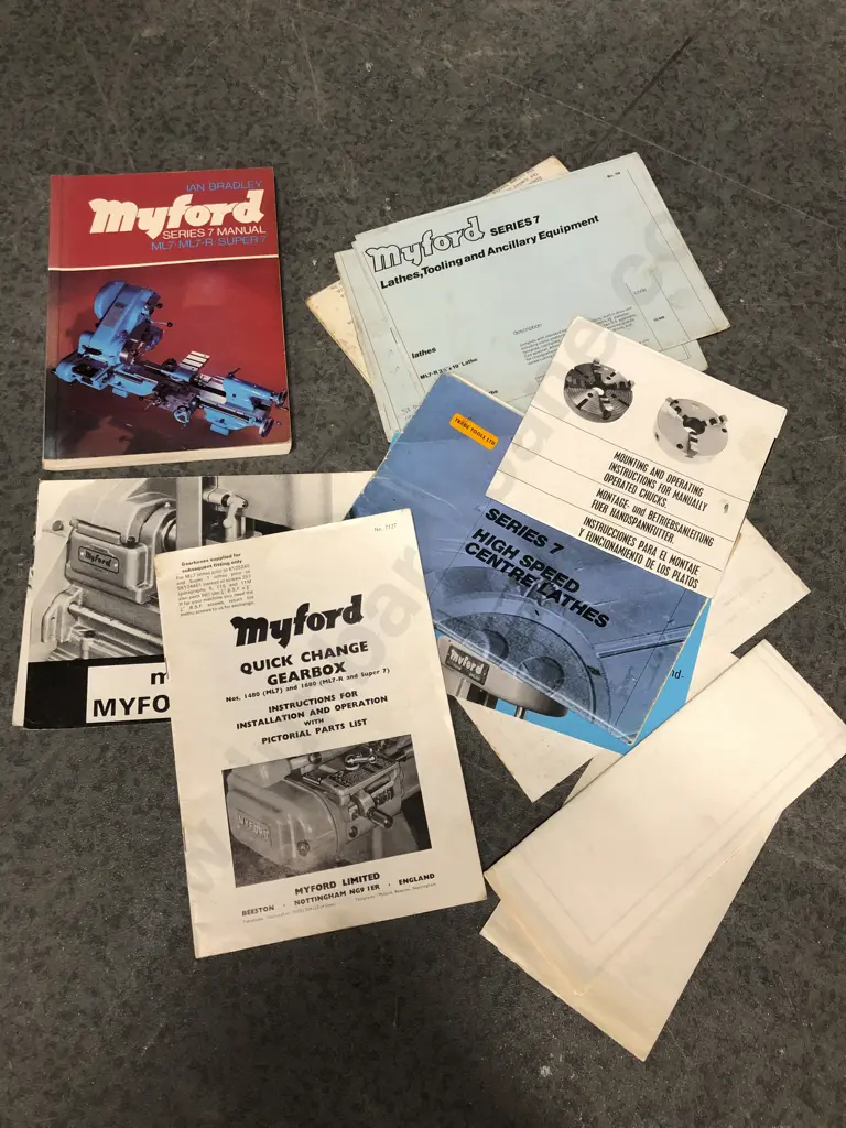 Vintage Myford Industrial Lathe Image 1++