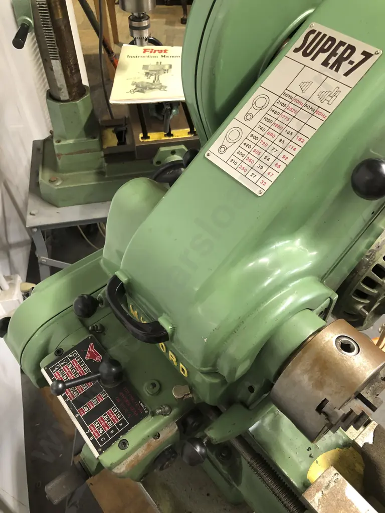 Vintage Myford Industrial Lathe Image 1++