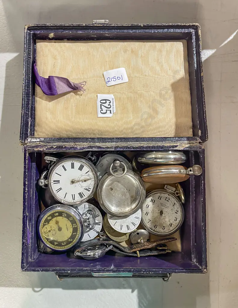 Qty of Assorted Vintage Fob Watches and Watch Parts Etc Image 1++