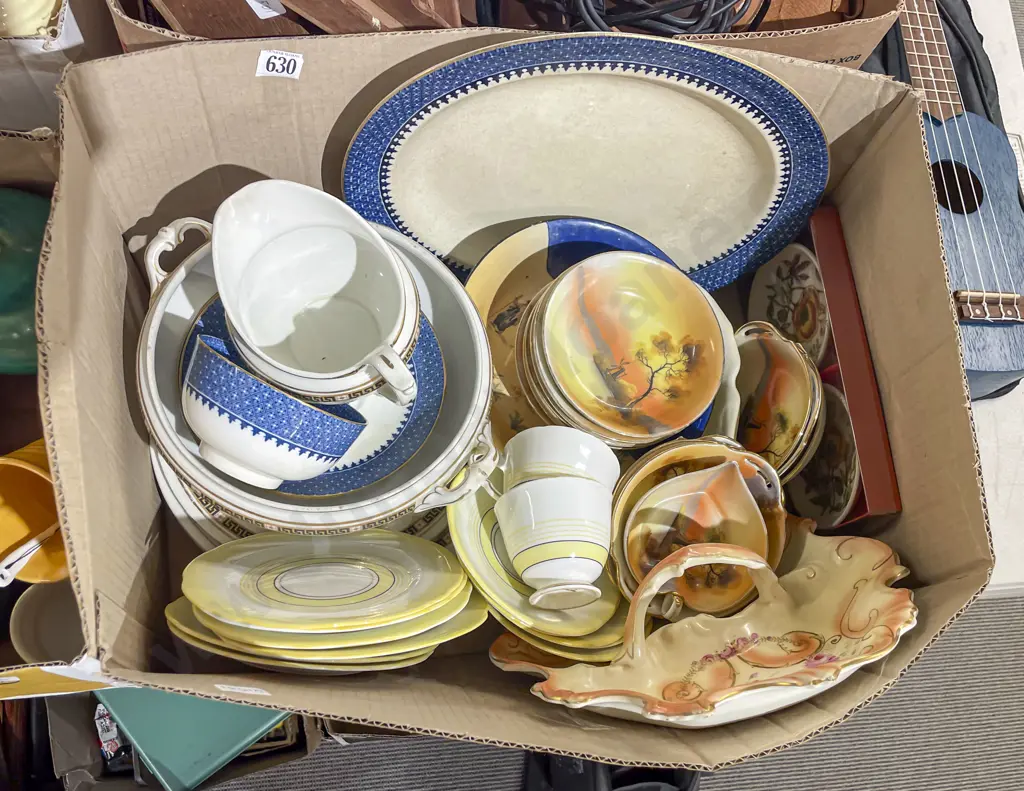 Box of Assorted Fancy China Image 1++