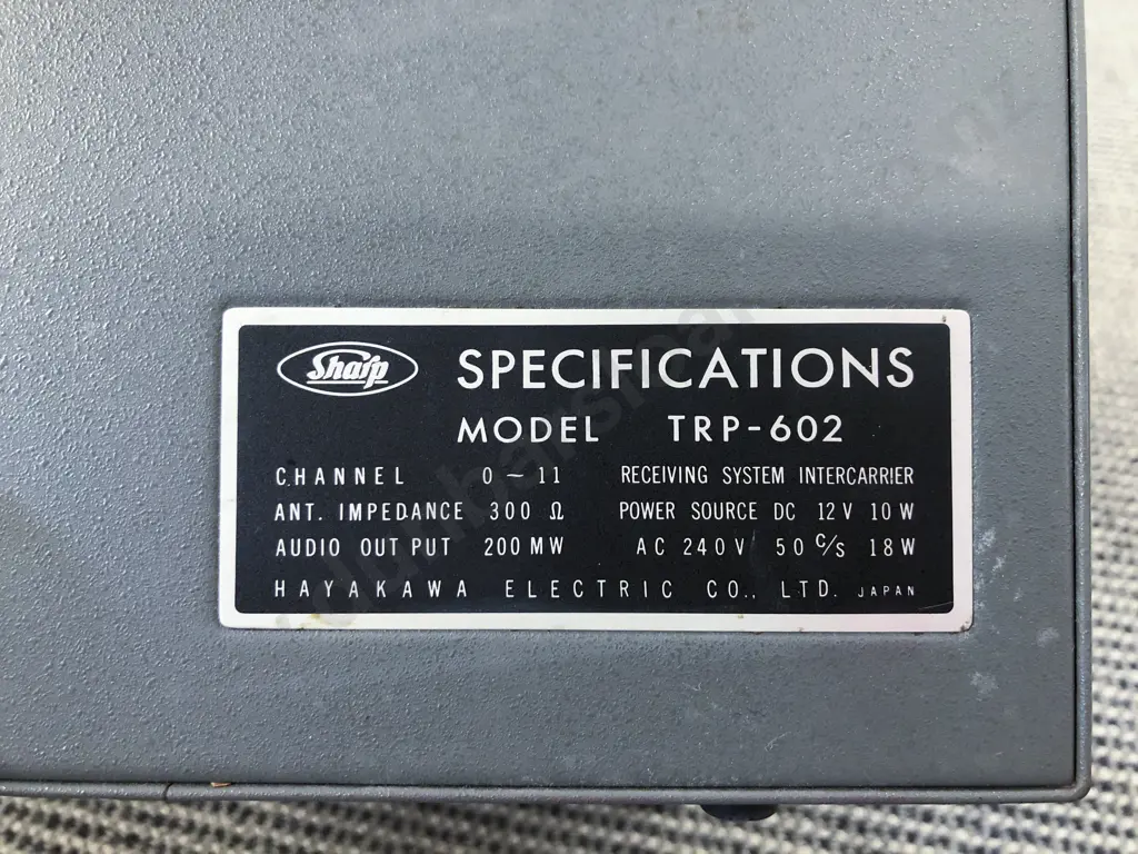 Vintage Sharp 6" Micro TV Image 1++