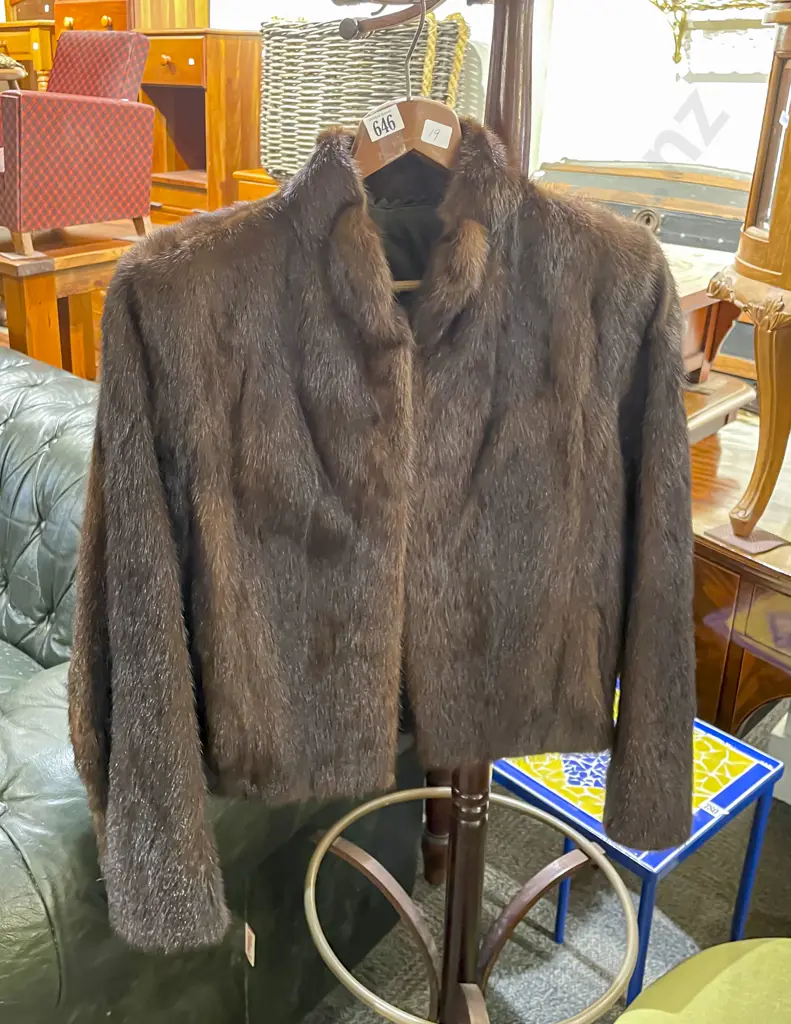 Vintage Mink Short Jacket - Small Size 8 - 10 Image 1++