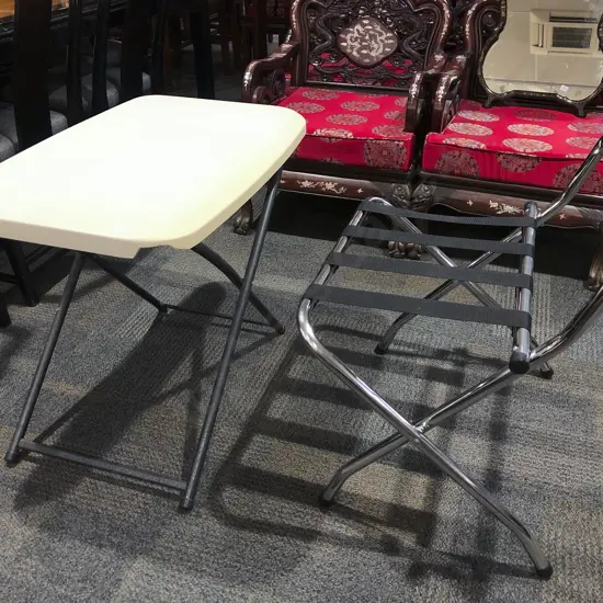 Modern Folding Table together with Luggage Rack