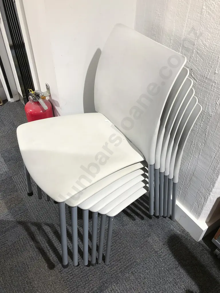Six Modern Stacking Chairs Image 1++