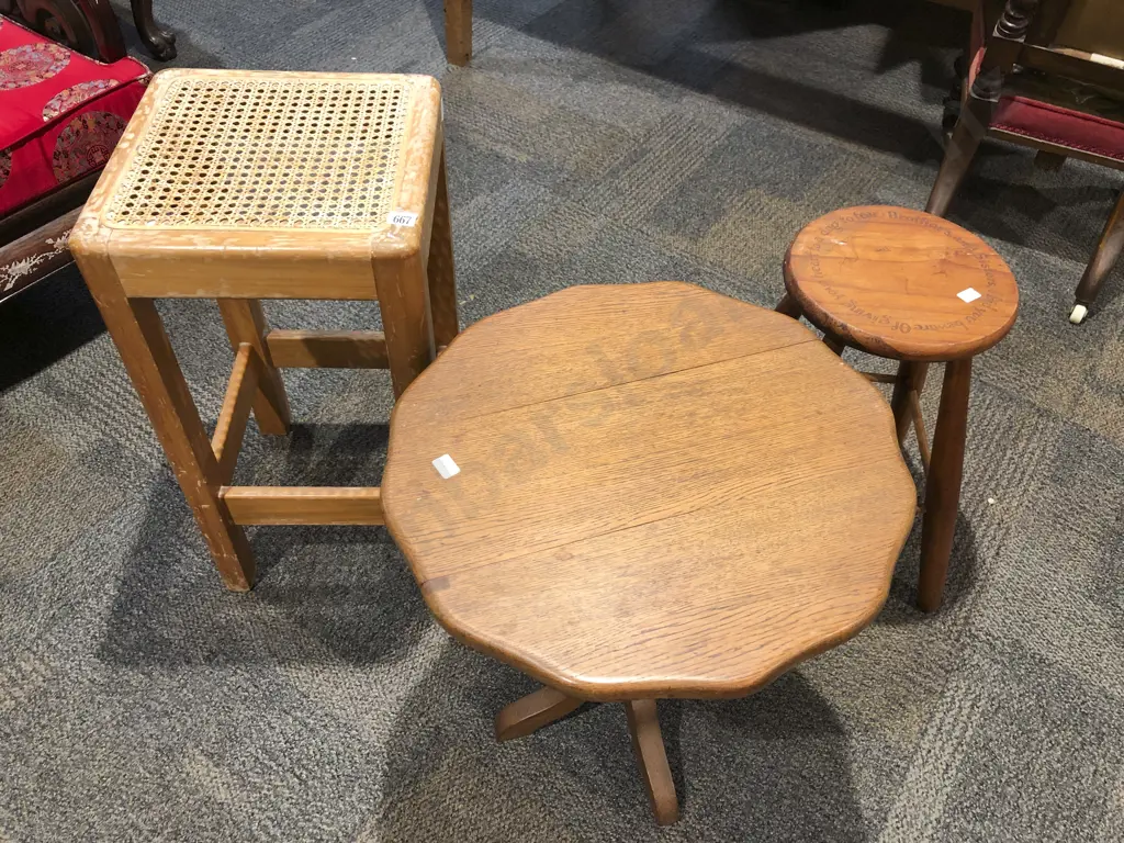 Two stools together with Wine Table Image 1++