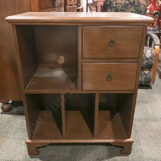Two Drawer Low Shelving Unit