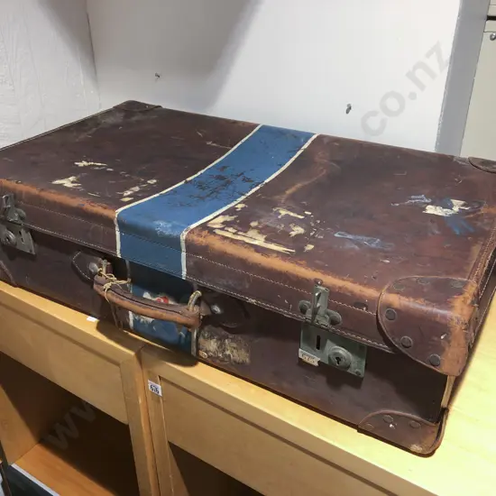 Vintage Leather Suitcase
