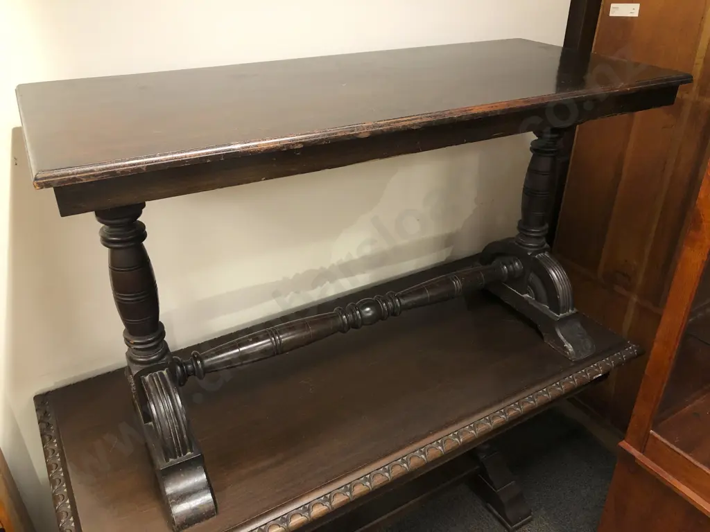 Oak Refectory Console Table Image 1++