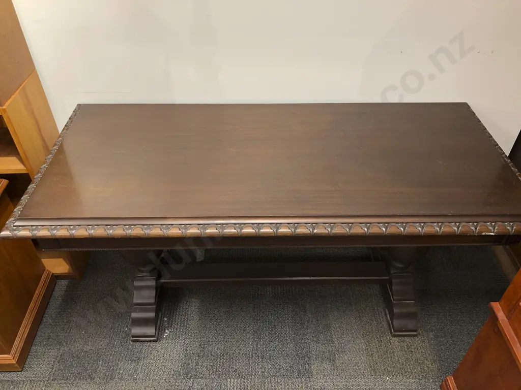 Mahogany Refectory Console Table Image 1++