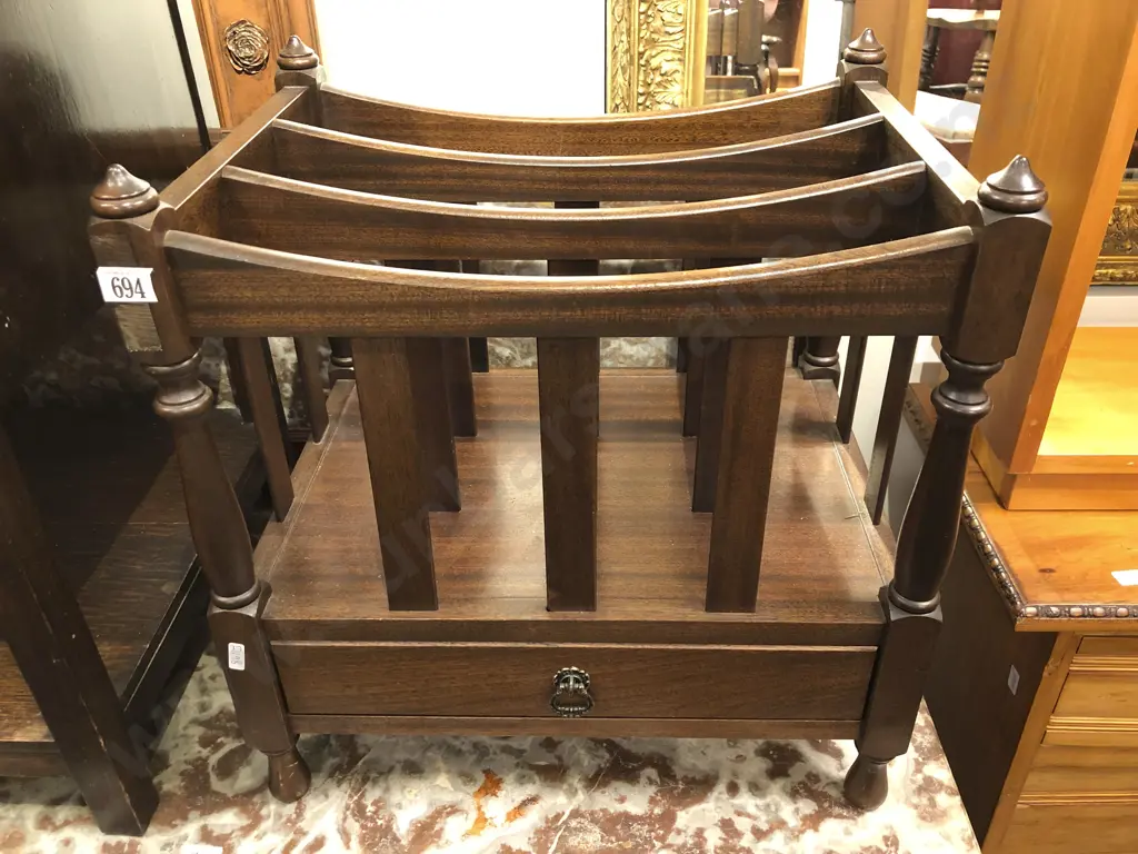 Reproduction Mahogany Canterbury Image 1++