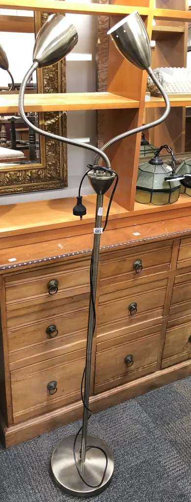 Modern Two Light Standing Lamp Image 1++