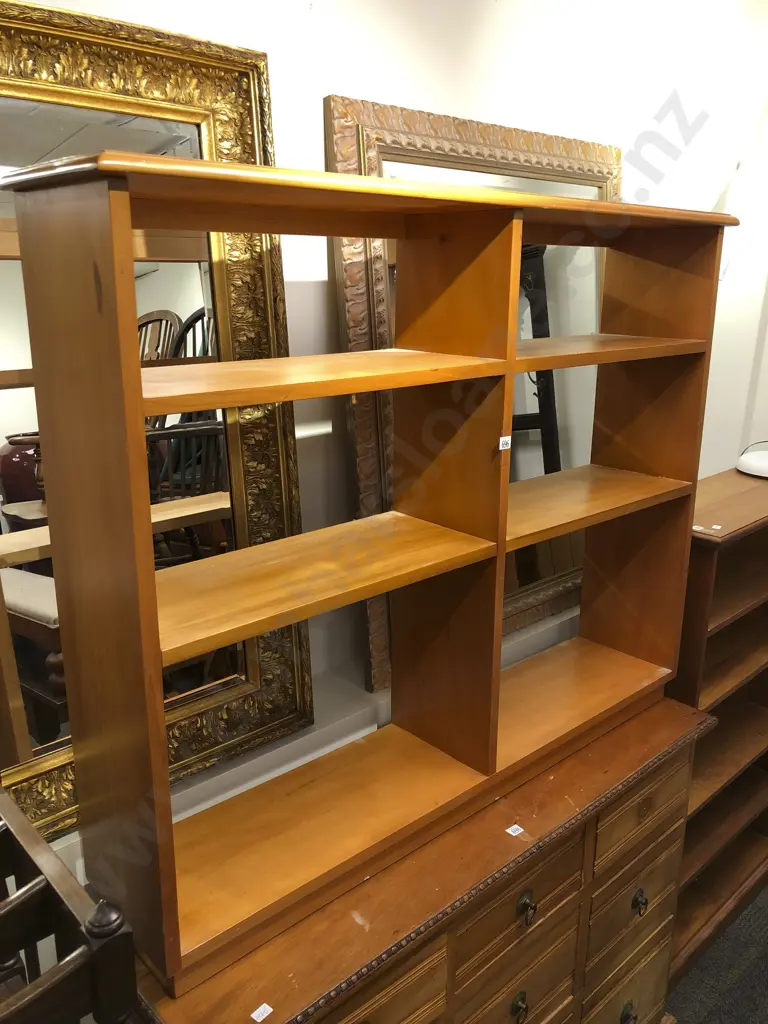 Low Kauri Open Book Case Image 1++