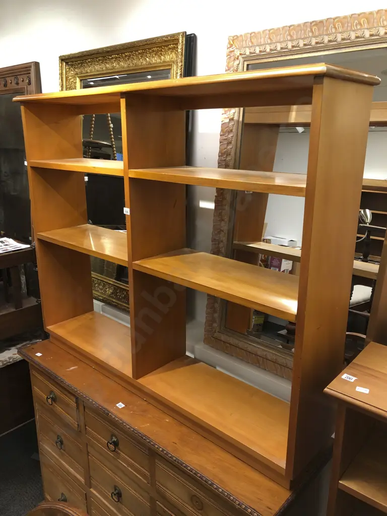 Low Kauri Open Book Case Image 1++