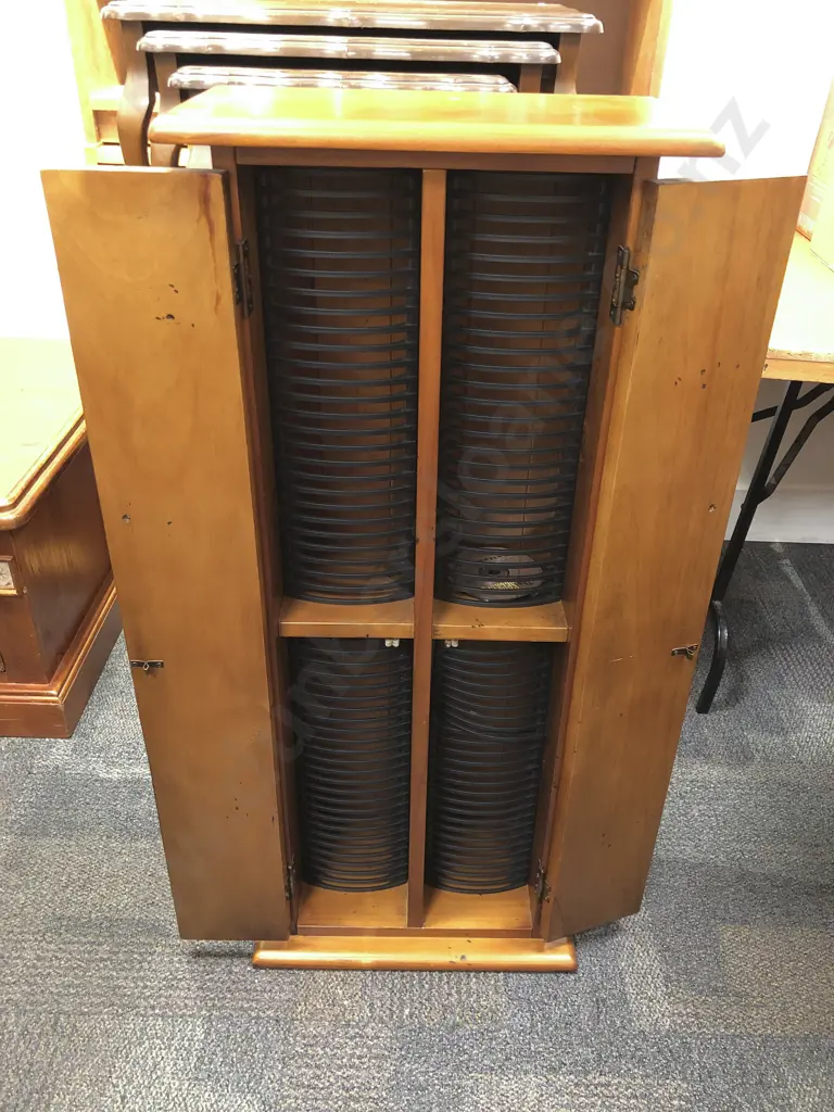 Slender Two Door CD Rack Image 1++
