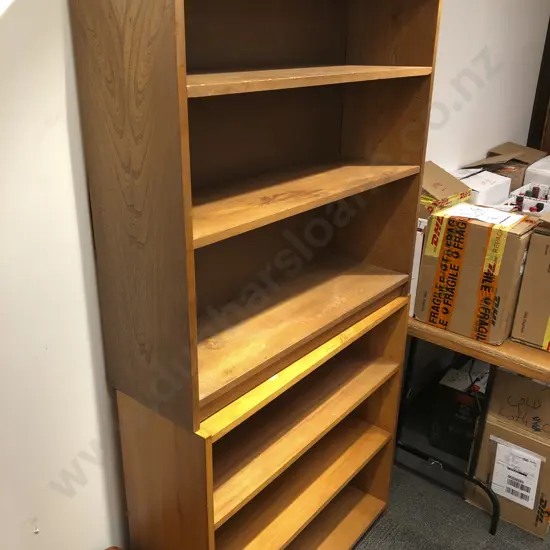 Two Open Book Shelves