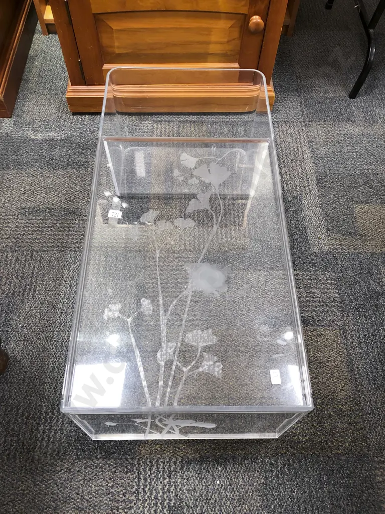 Kartell "Usame" Coffee Table with Magazine Rack Circa 2004 Image 1++