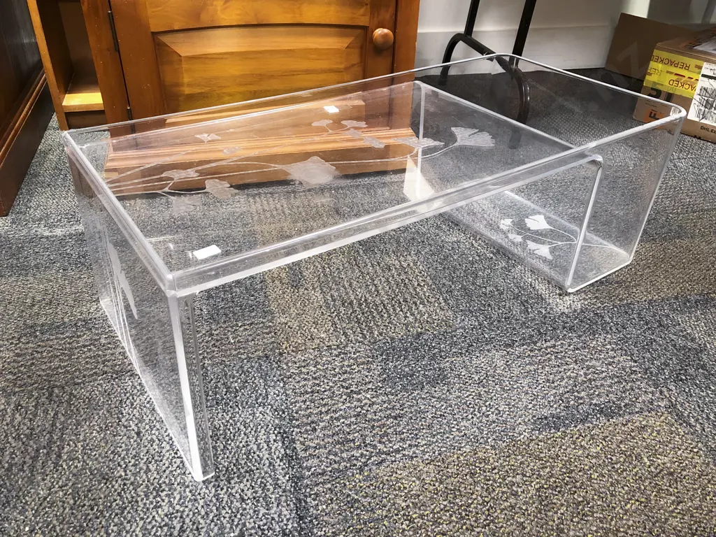 Kartell "Usame" Coffee Table with Magazine Rack Circa 2004 Image 1++