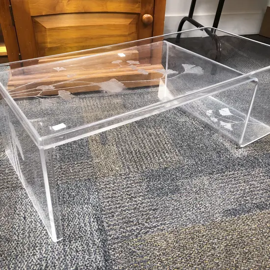 Kartell "Usame" Coffee Table with Magazine Rack Circa 2004