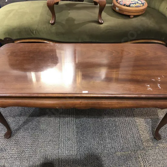 Mahogany Cabriole Leg Coffee Table