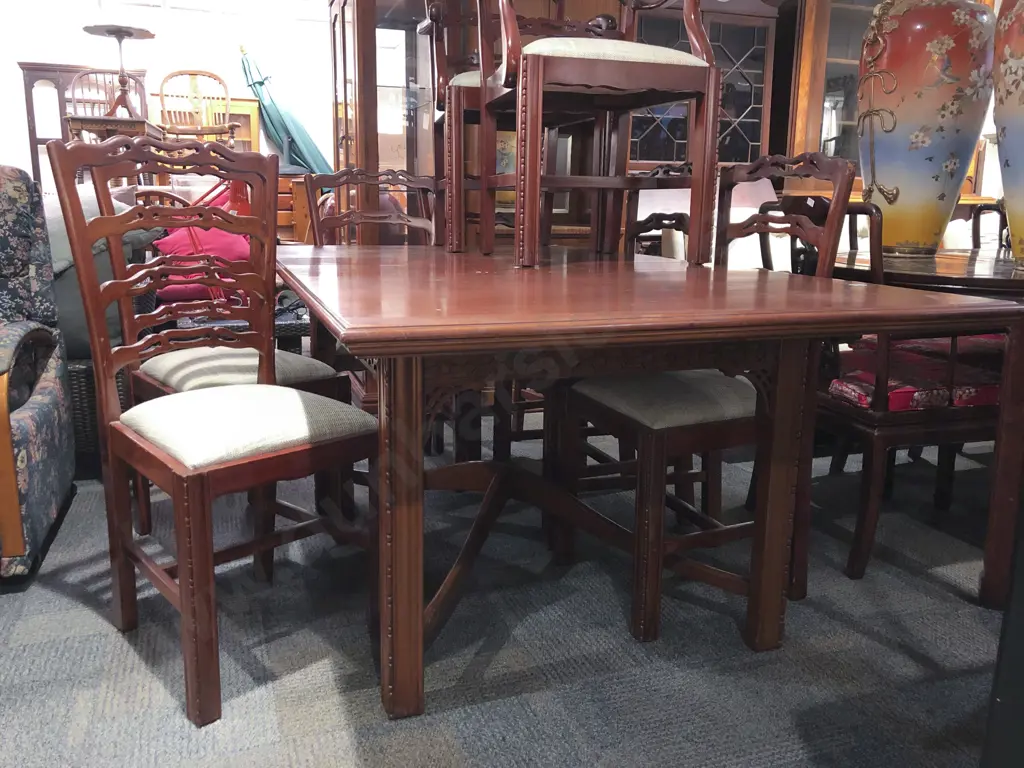 Mahogany Extension Dining Table Image 1++