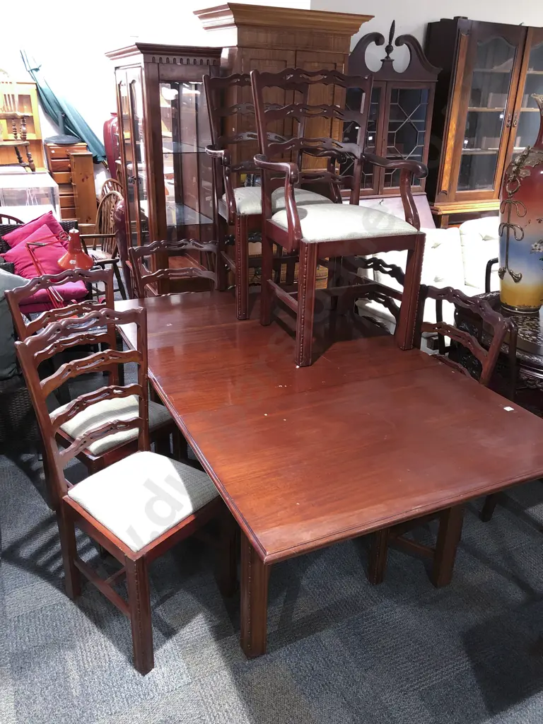 Mahogany Extension Dining Table Image 1++