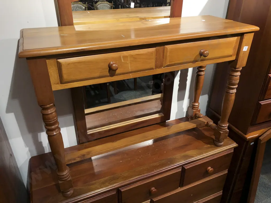 Kauri Two Drawer Hall Table Image 1++