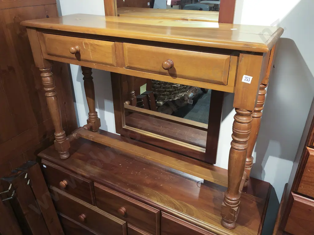 Kauri Two Drawer Hall Table Image 1++