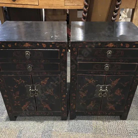 Pair of Lacquered Side Cabinets