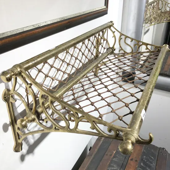 Vintage Brass Luggage Rack