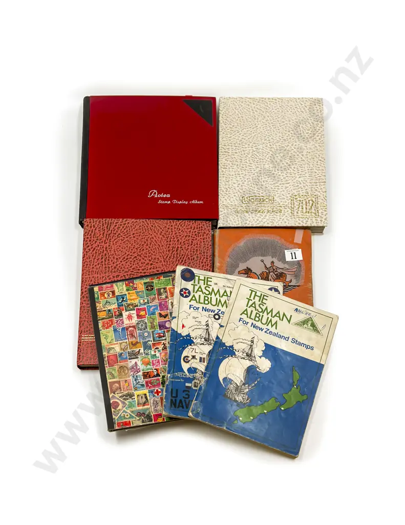 Seven Small Vintage Stock Book Albums Image 1++