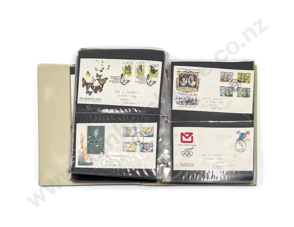 NZ FDC Album C1987-1990 Image 1++