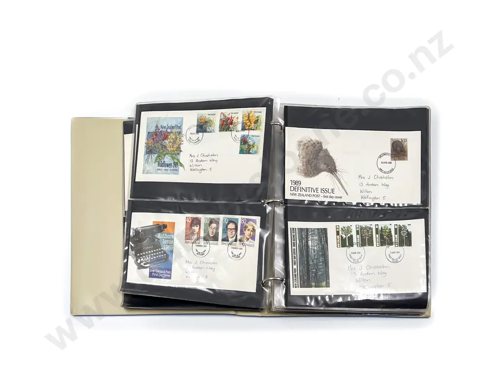 NZ FDC Album C1987-1990 Image 1++