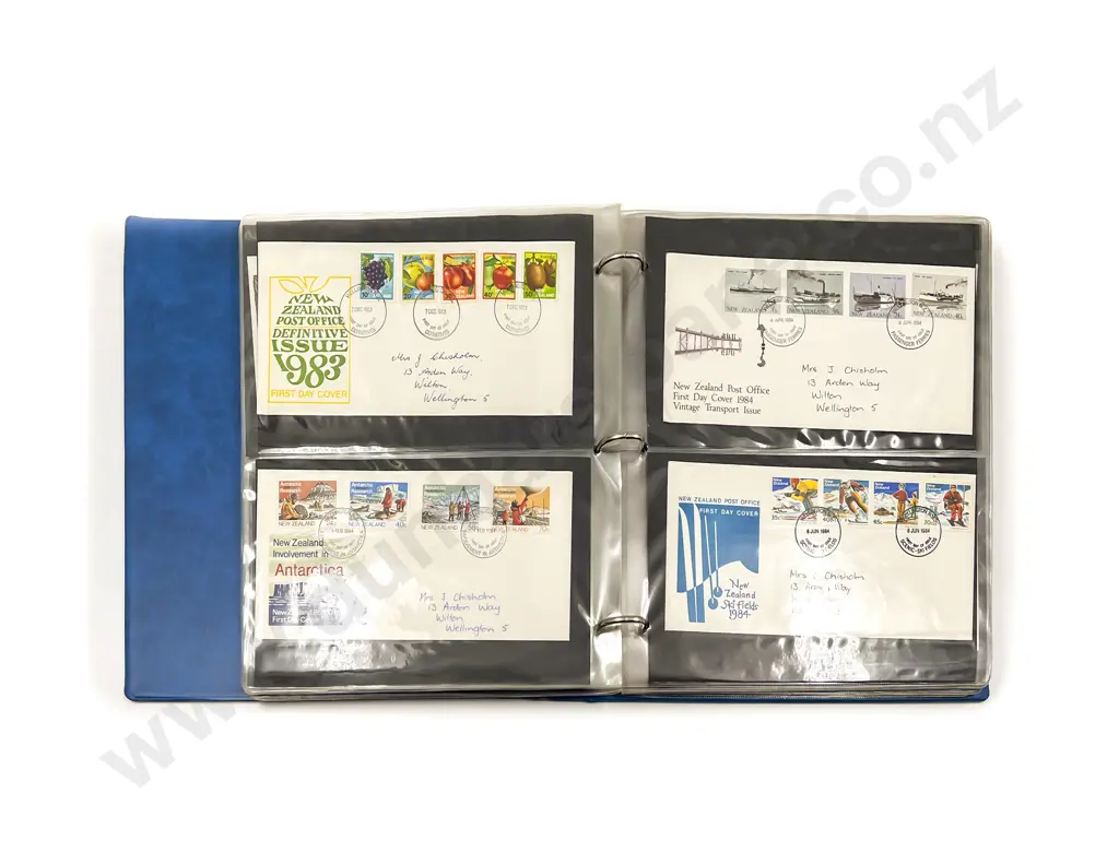 NZ FDC Album C1978-1984 2008-2009 Image 1++