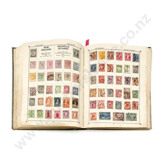 Vintage World Stamp Album with NZ