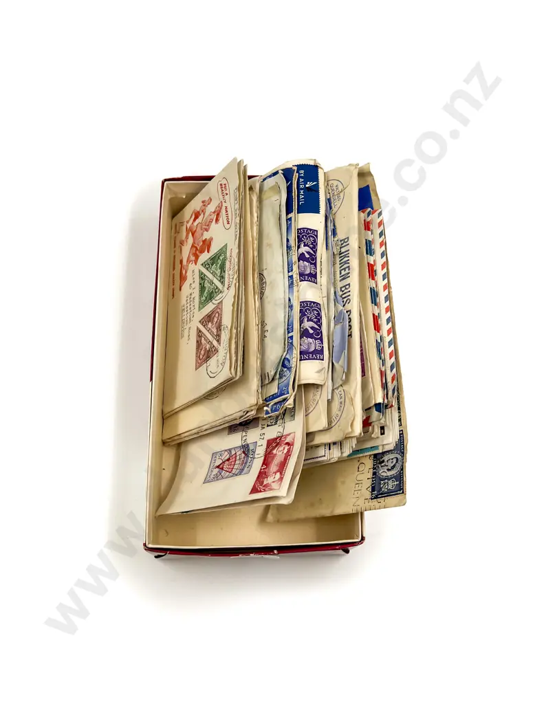 NZ World and Pacific First Airmail Tin Can and Assorted Image 1++