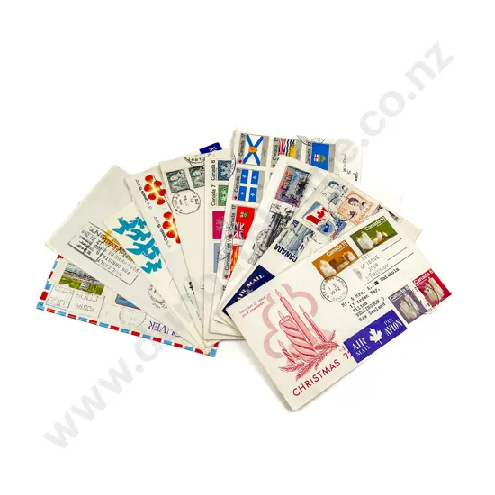 Canada Vintage Stamp Album with histories and some world