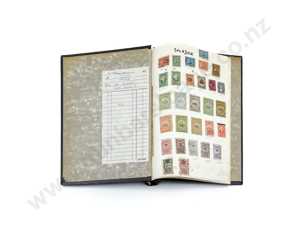 Salador Vintage Album of Stamps 15 pages Image 1++