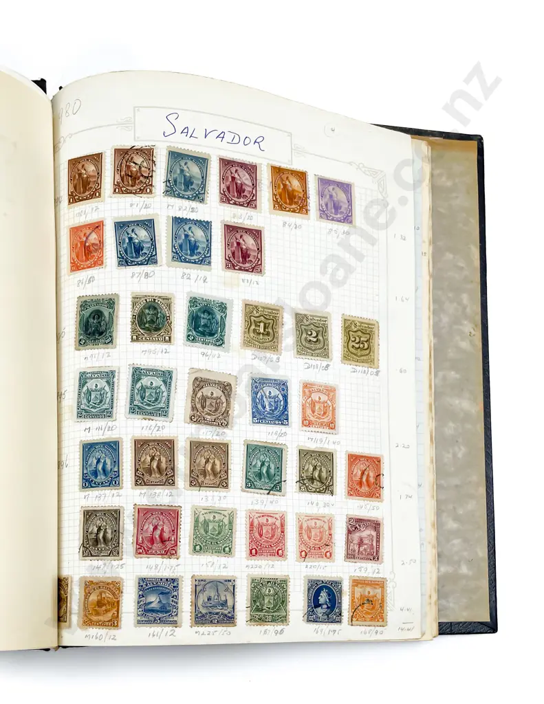 Salador Vintage Album of Stamps 15 pages Image 1++